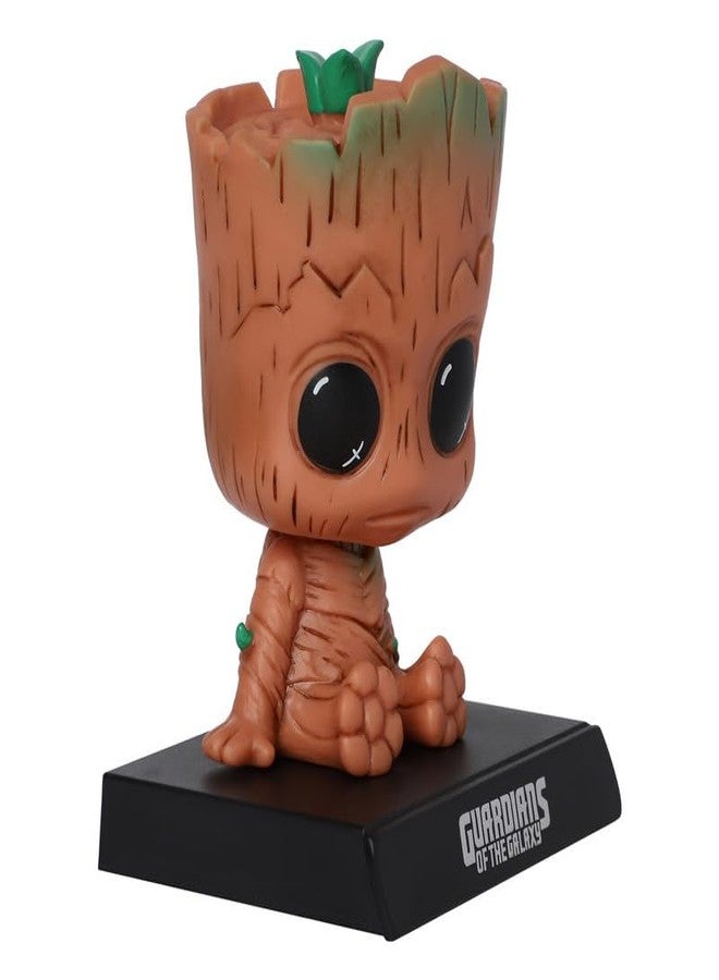 omuda Super Hero Action Figure Limited Edition Bobblehead with Mobile Holder for Car Dashboard, Office Desk & Study Table (Groot) - Image 4